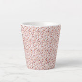 Bold Rose Gold Hearts Small Ceramic Latte Mug (Devant)