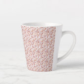 Bold Rose Gold Hearts Small Ceramic Latte Mug Latte Mok (Rechts)
