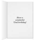 Bold, Rouge, Faux Gold 72e anniversaire avec carte (Intérieur (Droit))