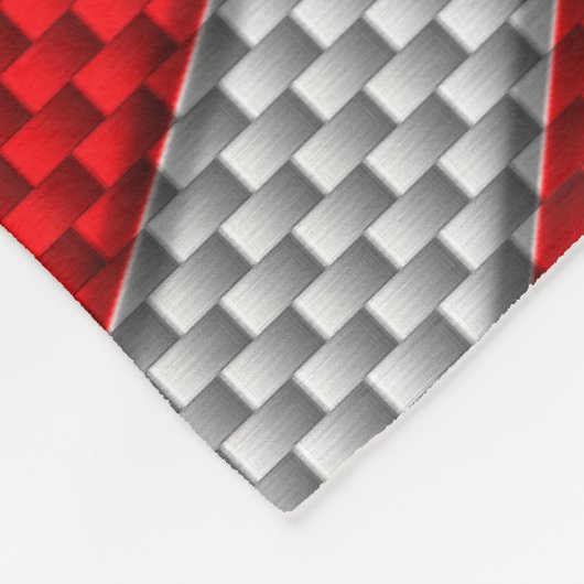 Bold Roundel Sunburst Design in koolstofvezelstijl Fleece Deken (Hoek)