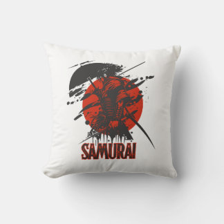 Bold Samurai Warrior coussin - Art japonais