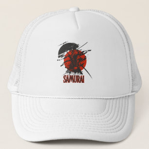 Bold Samurai Warrior trucker hoed – Japanse kunst Pet