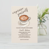 Bold Sans Serif Bold Invitation exprimez-vous (Debout devant)