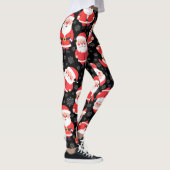 Bold Santa Claus Black Novelty Party Leggings (Rechts)