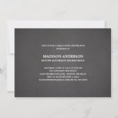 Bold Script| Afstudeerfeest Uitnodiging (Achterkant)