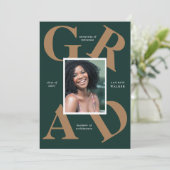 bold script couleurs de l'école faire-part (Debout devant)