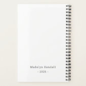 Bold Script Personalized Name Black & White  (Dos)