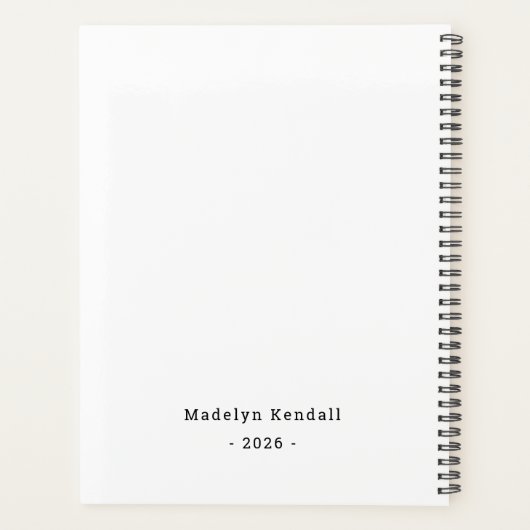 Bold Script Typography Black & White Custom Name (Dos)