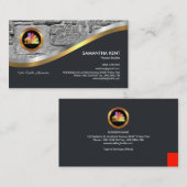 Bold Silver Brick Wall Builder Visitekaartje (Voorkant / Achterkant)