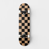 Bold Square Checkers Skateboard Deck Pattern Desig (Recto)