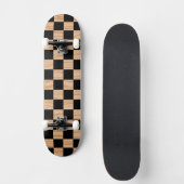 Bold Square Checkers Skateboard Deck Pattern Desig (Recto)