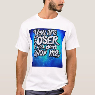 Bold Statement T-shirt: "Je bent een verliezer als T-shirt