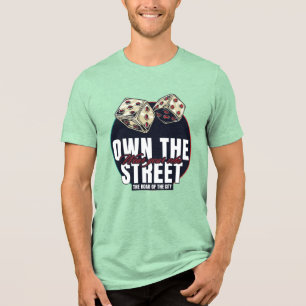 Bold Street Vibe Dobbelsteen Gokker Urban Unisex T Tri-Blend Shirt