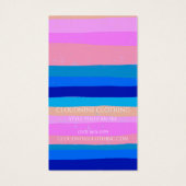 Bold Stripes Arch Clothing Size Price Hang Tag (Dos)