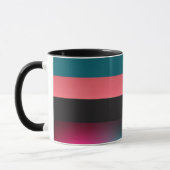 Bold Stripes Gradient Elegant Coffee Mok (Links)