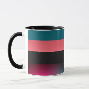 Bold Stripes Gradient Elegant Coffee Mok