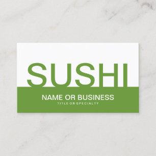 bold SUSHI (aanpasbaar in kleur) Visitekaartje