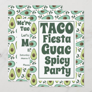 Bold Taco Party of Birthday Party for Adult Kaart