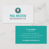 BOLD TANDARTS VISITEKAARTJE :: moderne tand logo 1 (Voorkant / Achterkant)