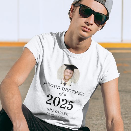 Bold Text Foto van 2023 Afstuderen T-shirt
