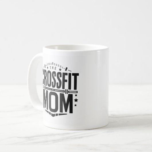 Bold "The CrossFit Mom" Barbell Mug (Devant gauche)