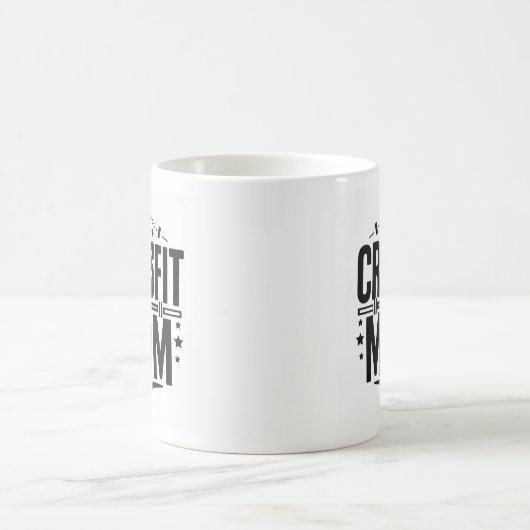 Bold "The CrossFit Mom" Barbell Mug (Centre)