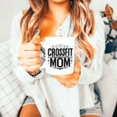 Bold "The CrossFit Mom" Barbell Mug