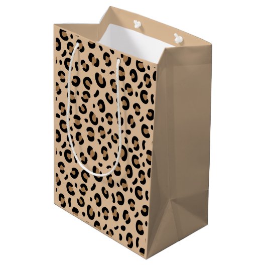 Bold Tiger Stripe Pattern – Animal Print Design Medium Cadeauzakje (Achterkant Gekanteld)