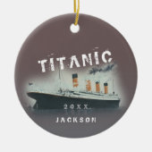Bold Titanic Keramisch Ornament (Voorkant)