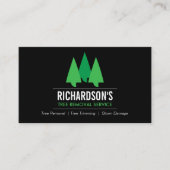 Bold Tree-service Logo Groen/zwart Visitekaartje (Voorkant)