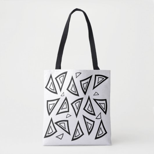 Bold Tri Art Geometrische Canvas tas (Voorkant)