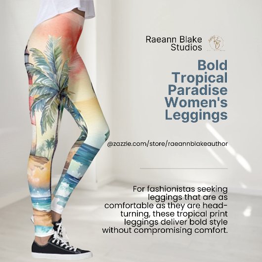 Bold Tropical Paradise Leggings voor vrouwen