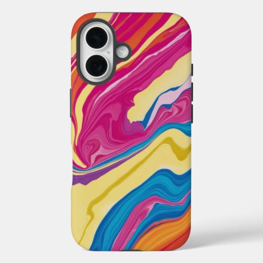 Bold Tye-Dye Marble Phone Case Design (Achterkant)