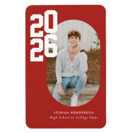 Bold Type Red Graduation Flexible Photo Magnet Magneet