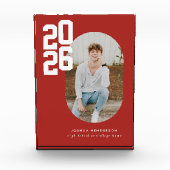 Bold Type Red Graduation Fotoblokken (Voorkant)