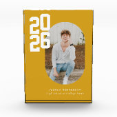 Bold Type Yellow Graduation Fotoblokken (Voorkant)