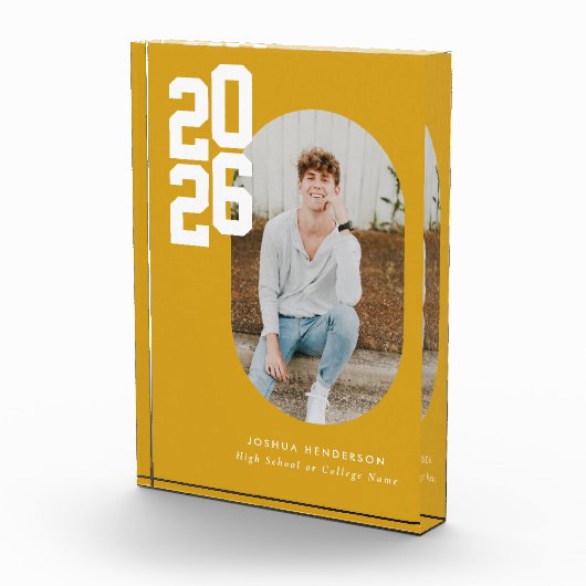 Bold Type Yellow Graduation Fotoblokken (Rechts)