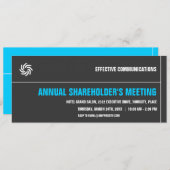 Bold Typographic Corporate Event Invitation Kaart (Voorkant / Achterkant)