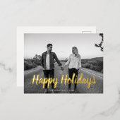 bold typographie script photo joyeuse carte de vac (Recto/Verso)