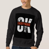 Bold Typography Black Sweatshirt (Devant)