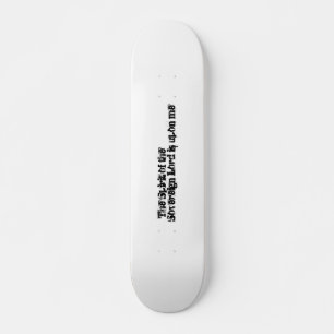 Bold Typography inspirerend Bijbeltekst  Skateboard