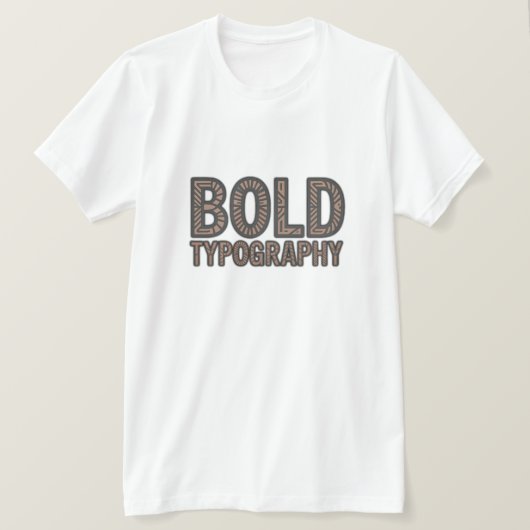 Bold Typography Long Sleeve Shirt – Minimalist Tri (Design voorkant)