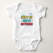 Bold Typography Statement Design voor kinderen Romper (Voorkant)