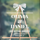 Bold Typography Wedding Entrance Acryl Bord (Neutraal)