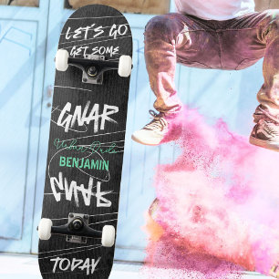 Bold Urban Let's Gnar Graffity Skateboard