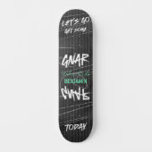 Bold Urban Let's Gnar Graffity Skateboard (Voorkant)