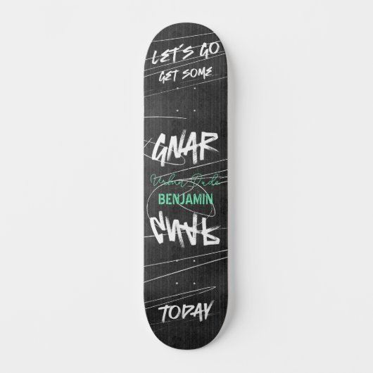 Bold Urban Let's Gnar Graffity Skateboard (Voorkant)