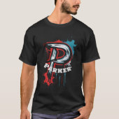  Bold Urban Spray Paint Monogram "P" T-shirt (Voorkant)