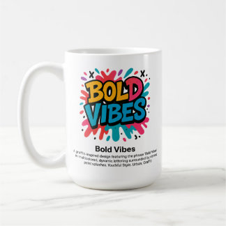 Bold Vibes – Levendige graffiti stijl T-shirt Koffiemok
