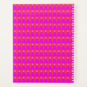 Bold Violet Orange Moderne Géométrique (Dos)